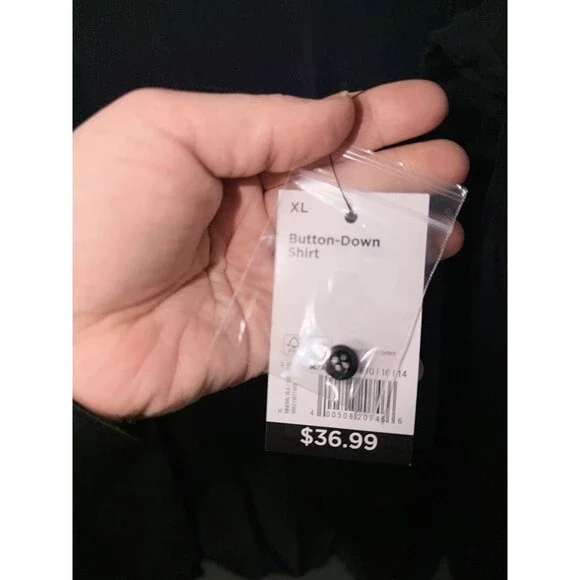 Nine West Shirt Womens XL Black Regular Fit Long Sleeve Button Down Collared - Picture 2 of 5